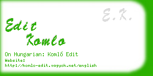 edit komlo business card